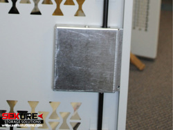 The Locking mechanism is protected from damage when door is open