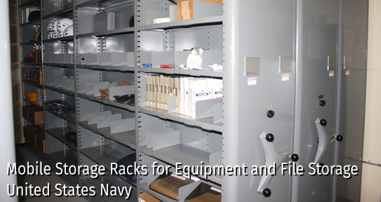 Mobile High Density Storage Racks