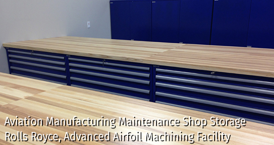 Aviation Manufacturing Maintenance Shop Storage Cabinets